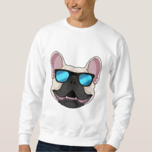 Sudadera Bulldog francés con gafas de sol
