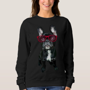 Sudadera Bulldog Francés Con Vidrios Rojos De Www Beefoxtre