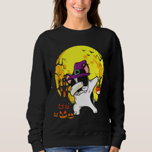 Sudadera Bulldog francés Dabbing Perro de calabaza de bruja
