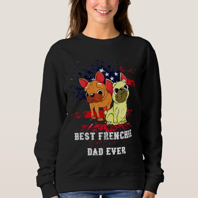 Sudadera Bulldog Francés De Dad Usa (Anverso)