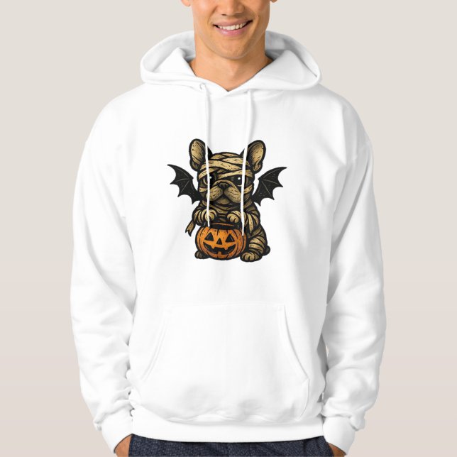 Sudadera Bulldog Francés de Halloween � Arte de Perro Espel (Anverso)