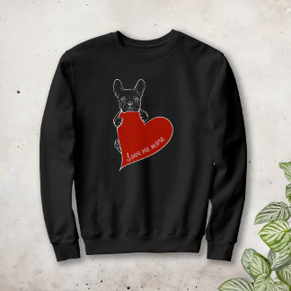 Sudadera Bulldog francés del corazón rojo