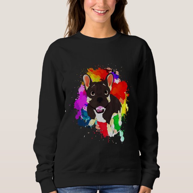 Sudadera Bulldog francés del perro 59 (Anverso)