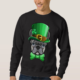 Sudadera Bulldog francés Día de San Patrón Niños hombres Le