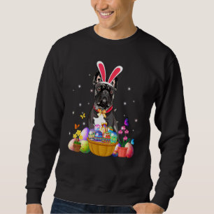 Sudadera Bulldog francés dulce con cesta de huevos de Pascu