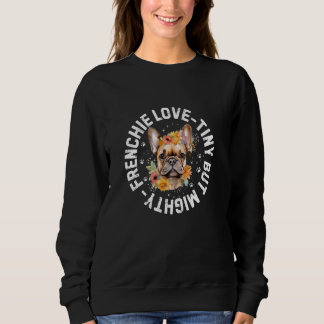 Sudadera bulldog francés francés amor por los pequeños pero