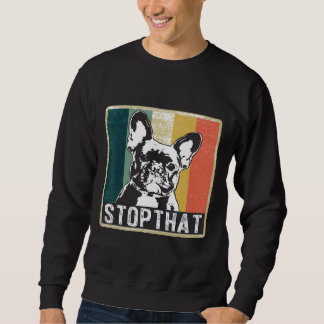 Sudadera Bulldog francés francés de moda masculino