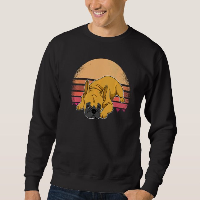 Sudadera Bulldog Francés Frenchie Atardecer  73 (Anverso)