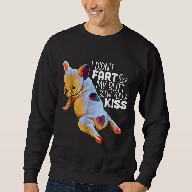 Sudadera Bulldog francés gracioso (Anverso)