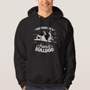 Sudadera Bulldog Francés Gráfico . Anatomía De Un Bulldog F
