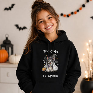 Sudadera Bulldog Francés Halloween Niña Bruja Linda