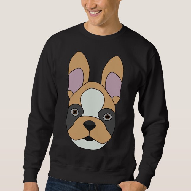 Sudadera Bulldog francés lindo 53 (Anverso)