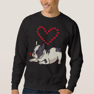 Sudadera Bulldog francés Mamá francesa Corazón de Perro 