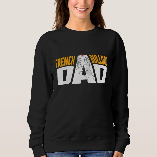 Sudadera Bulldog francés masculino Dad Frenchie (Anverso)