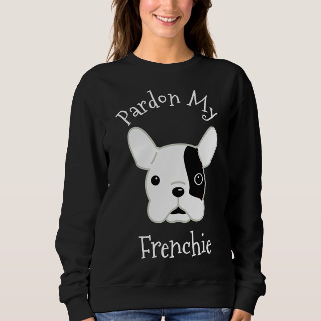 Sudadera Bulldog francés Mi mamá francesa (Anverso)