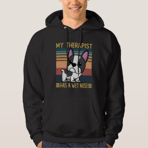 Sudadera Bulldog Francés Mi Terapista Tiene Nariz Occidenta