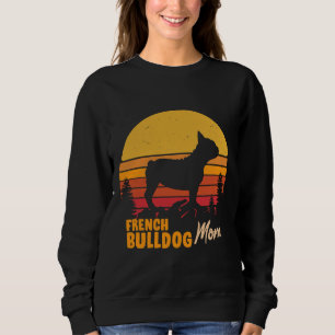 Sudadera Bulldog francés Mom Vintage Retro