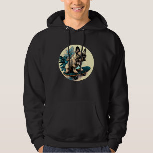 Sudadera Bulldog Francés monopatín perro patinaje deporte