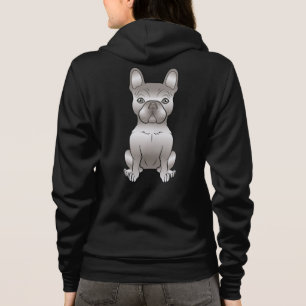 Sudadera Bulldog francés negro / perro caricaturista francé