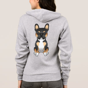 Sudadera Bulldog Francés Negro / Perro Frenchie de Dibujos 