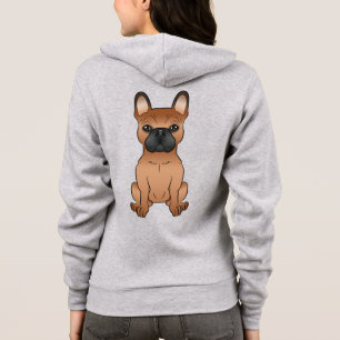 Sudadera Bulldog Francés Negro / Perro Frenchie de Dibujos 