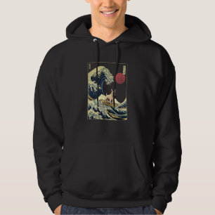 Sudadera Bulldog Francés Ola de Kanagawa Japonés Perro Surf