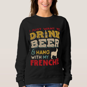 Sudadera Bulldog francés Perro francés papá cerveza amante
