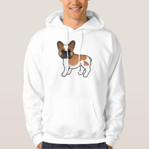 Sudadera Bulldog Francés Piebald Rojo Perro de Dibujos Anim