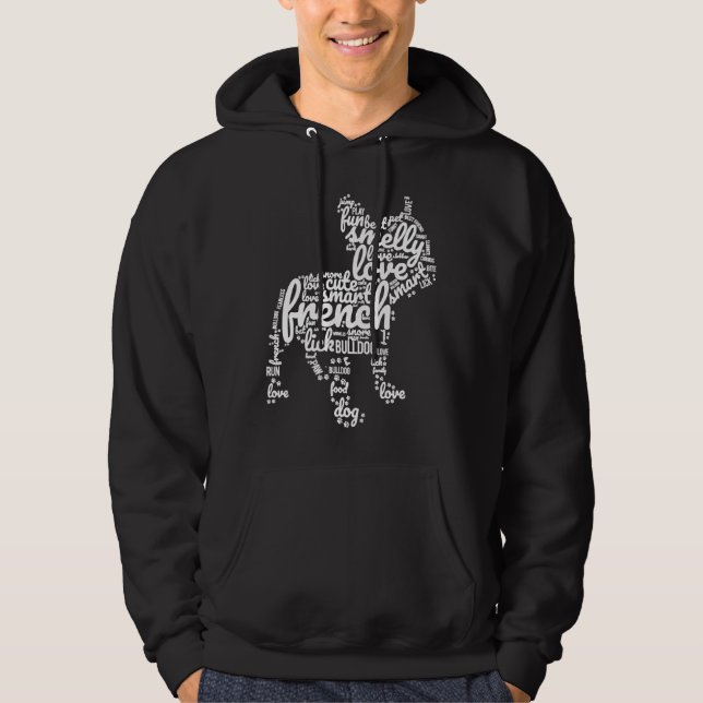 Sudadera Bulldog francés que describe a mi perro (Anverso)