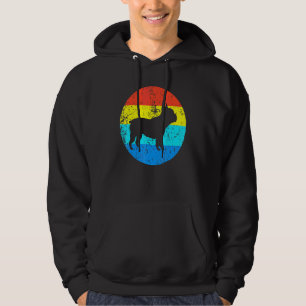 Sudadera Bulldog francés Rama Silhouette Retro de los años 