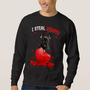 Sudadera Bulldog Francés Roba Corazones Perro Adorable Abra