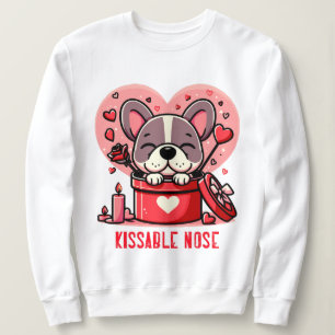 Sudadera Bulldog francés Valentine Kissable Nose