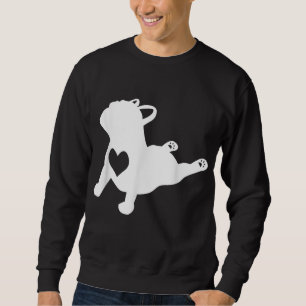 Sudadera Bulldog francés Yoga Love Heart Frenchie