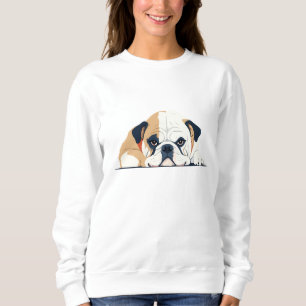 Sudadera Bulldog inglés Adorable Cute Animal Sleeping Calle
