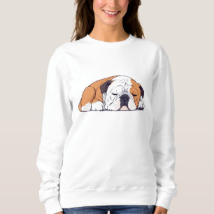 Sudadera Bulldog inglés Adorable Cute Animal Sleeping Calle