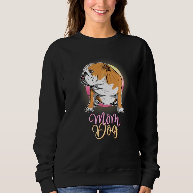 Sudadera Bulldog inglés británico Vintage 11 (Anverso)