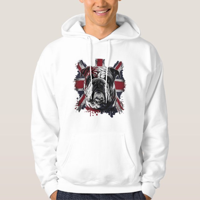 Sudadera Bulldog inglés divertido (Anverso)