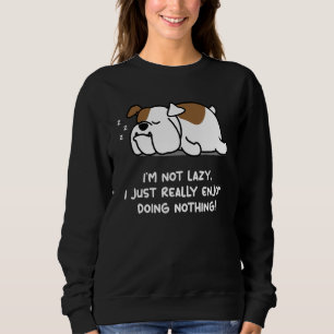 Sudadera Bulldog inglés perezoso cachorro perro Bulldog ing