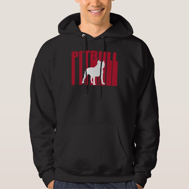 Sudadera Bulldog Pitbull Pit Rojo Estilizado Transparente G (Anverso)