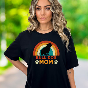Sudadera Bulldog Viejo Perro Mamá Sunset T Shirt