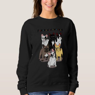 Sudadera Bulldoges franceses amigos Bulldog a mamá