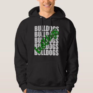 Sudadera Bulldoges Green School Deportes Equipo de fans
