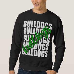 Sudadera Bulldoges Green School Deportes Equipo de fans