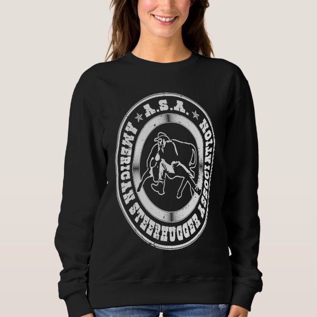 Sudadera Bulldogging Steerhugger Association  Steer Wrestli (Anverso)