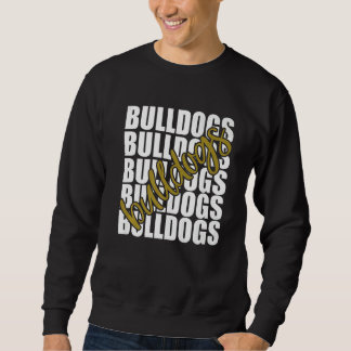 Sudadera Bulldogs Gold School Sports Fan Team Spirit