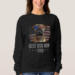 Sudadera Bullmastiff Mejor Madre De Perro Nunca Retro Estad