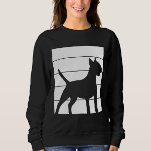 Sudadera Bullterrier Silhouette Retro Vintage