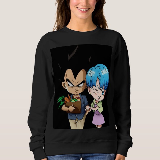 Sudadera Bulma and Vegeta Valentines day (Anverso)