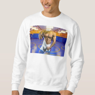 Sudadera bulto muscular de hombre de SlipperyJoe's six-pack