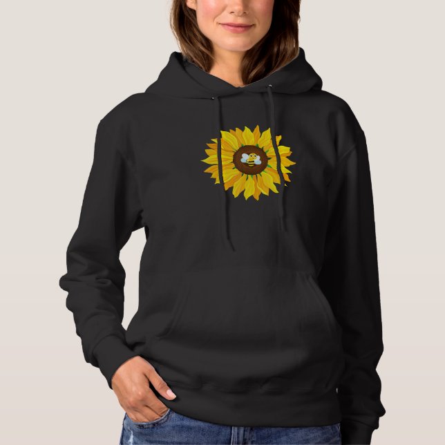 Sudadera Bumble cutáneo abeja amarillo girasol florecimient (Anverso)